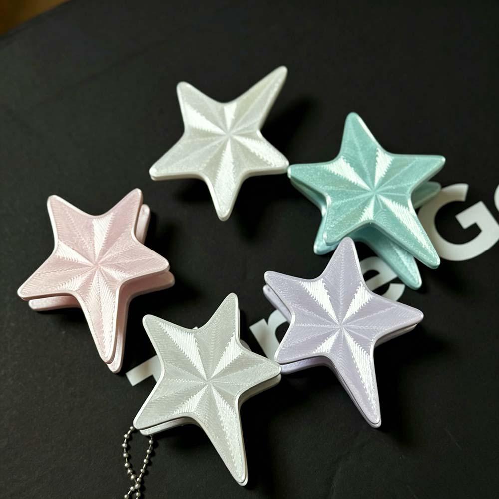 Cable Winder Keychain - Grazioso Avvolgicavo a Stella 3D, Elegante