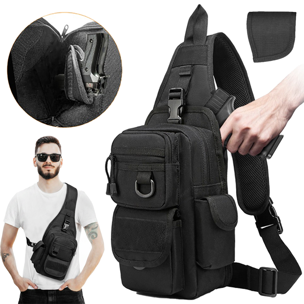 Edc Concealed Carry Backpack - Borsa Tattica per Pistola, Borsa a