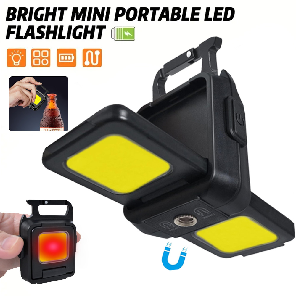 Keychain Flashlight - Mini torcia portachiavi luce COB lampada