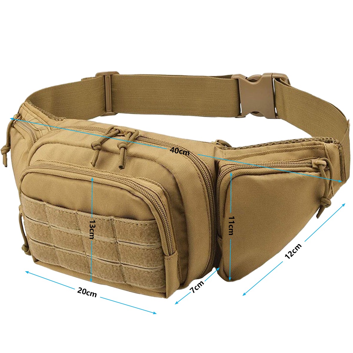 MOLLE Marsupio Tattico per Tra - Edc Concealed Carry Fanny Pack recensione e prezzo