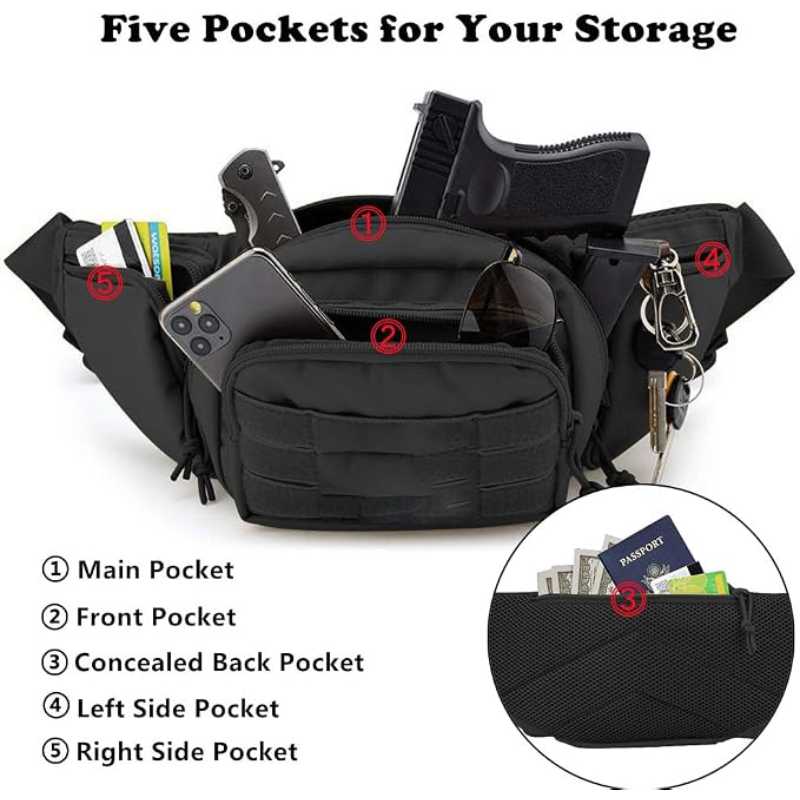Marsupio Impermeabile Molle ED - Edc Concealed Carry Fanny Pack recensione e prezzo