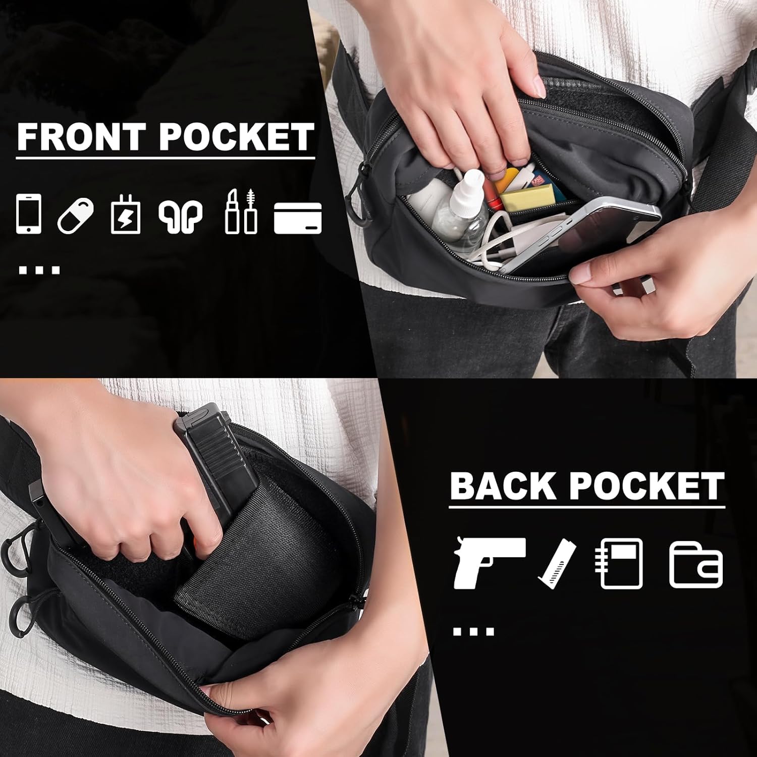 Marsupio tattico con fondina B - Edc Concealed Carry Fanny Pack recensione e prezzo