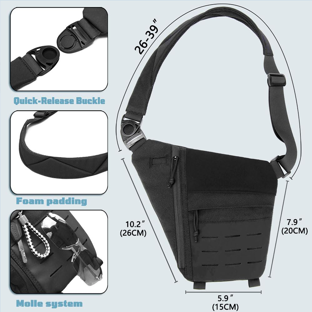 Borsa tattica Borsa per pistol - Edc Concealed Carry Backpack recensione e prezzo